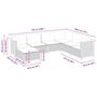 Voir la diapositive 6 : VIDAXL Salon de jardin avec coussins 7 pcs gris resine tressee