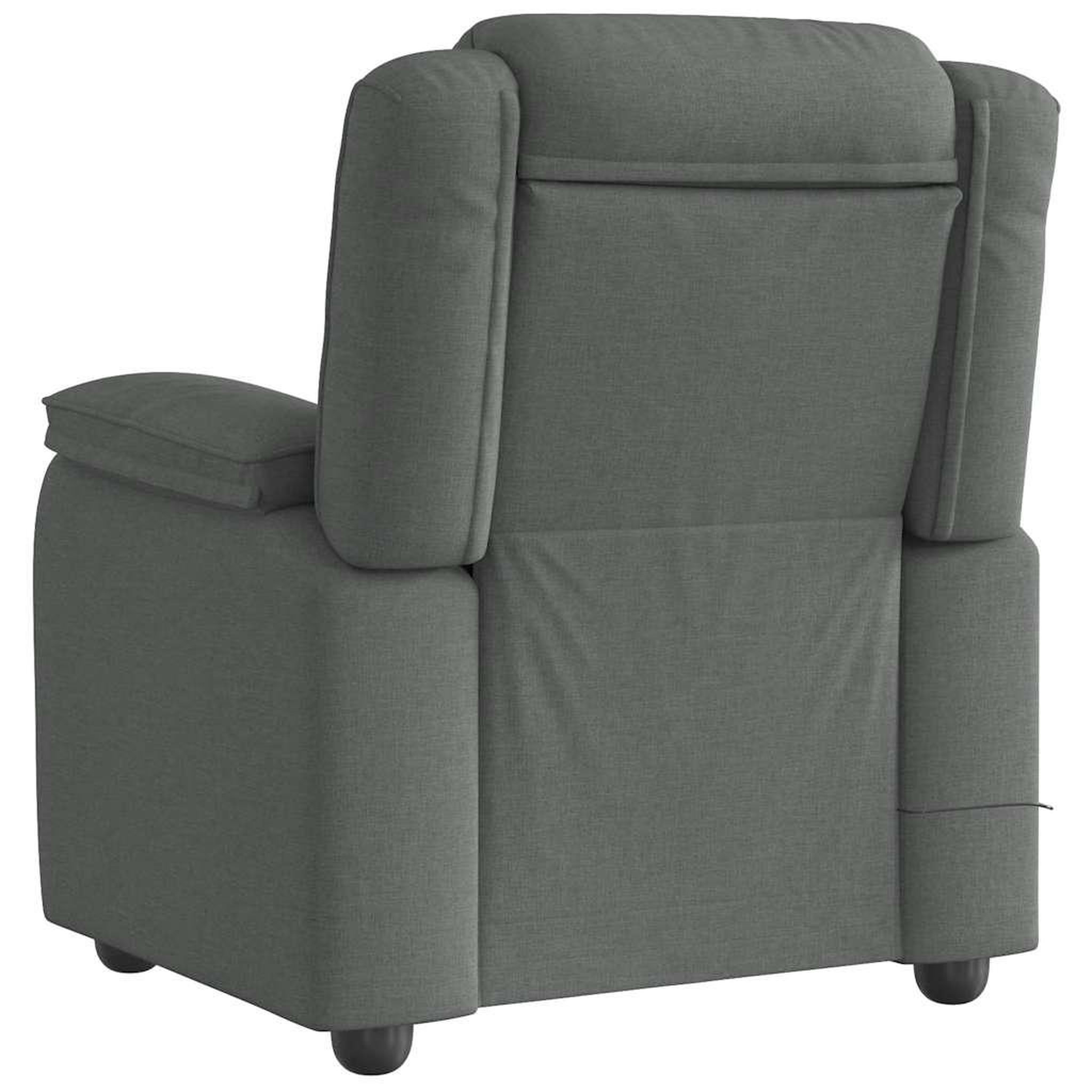 Voir la diapositive 5 : VIDAXL Fauteuil de massage inclinable Gris fonce Tissu