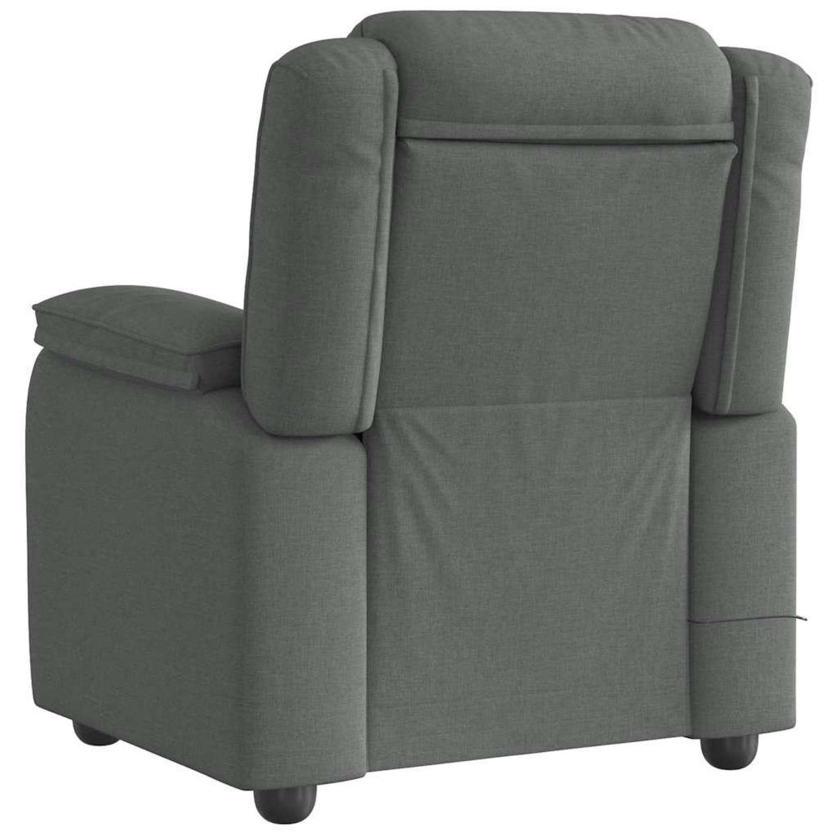 VIDAXL Fauteuil de massage inclinable Gris fonce Tissu