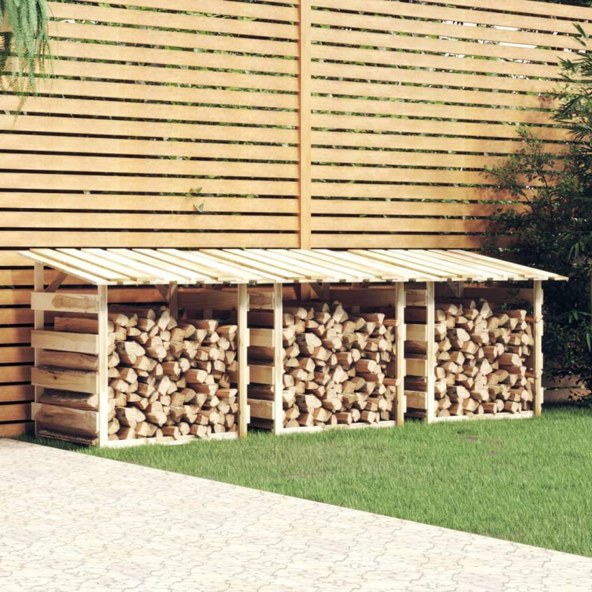 VIDAXL Pergolas avec toits 3 pcs 100x90x100 cm Bois de pin impregne