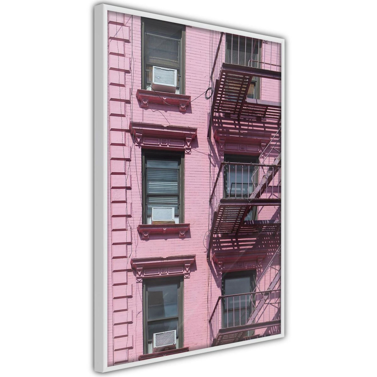 Paris Prix Affiche Murale Encadrée  Pink Facade