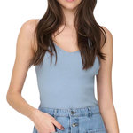 JACQUELINE DE YONG Débardeur en Maille  Femme JDY Nanna 15180497. Coloris disponibles : Bleu