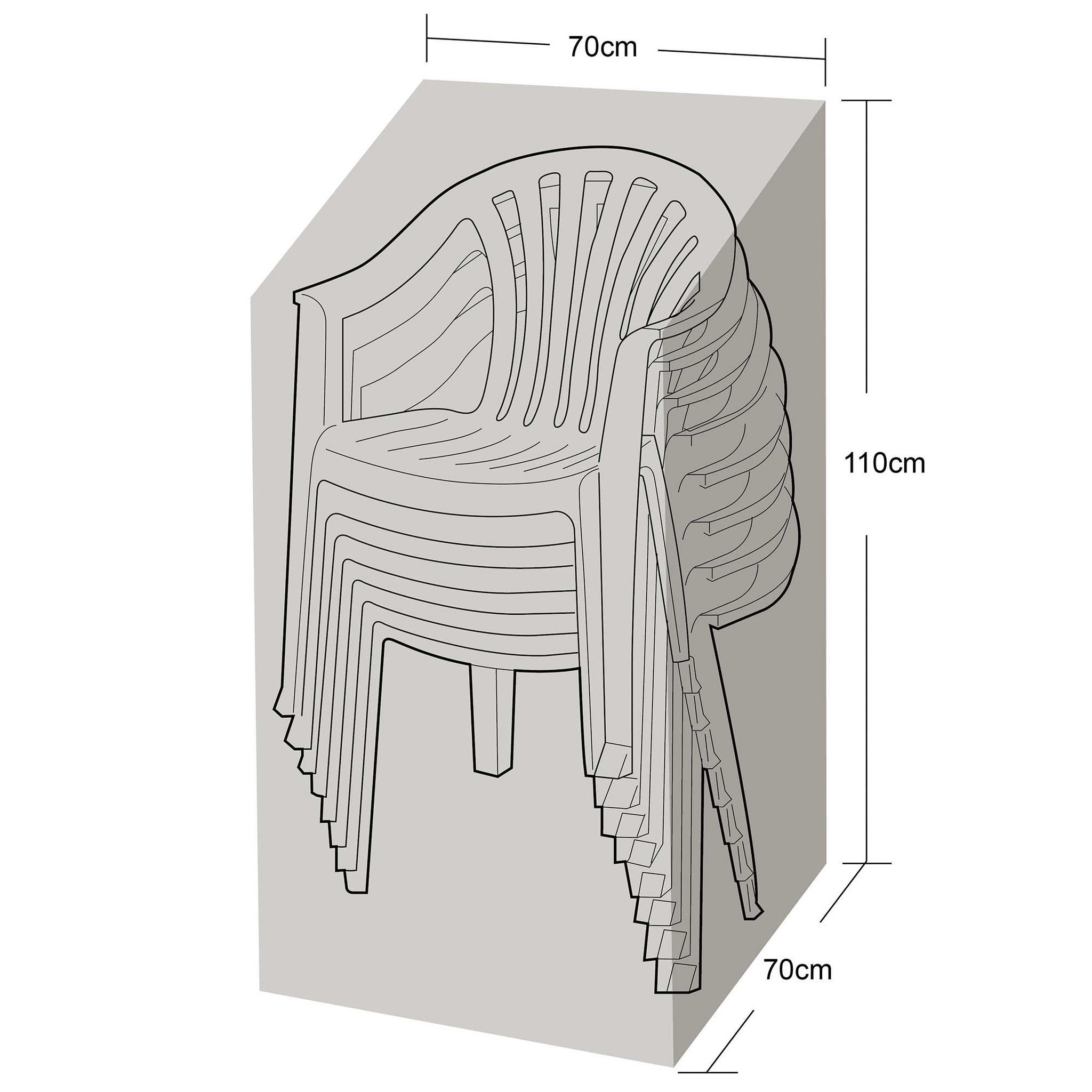 Voir la diapositive 3 : WERKAPRO Housse de protection renforcée pour chaises de jardin 100 g/m2