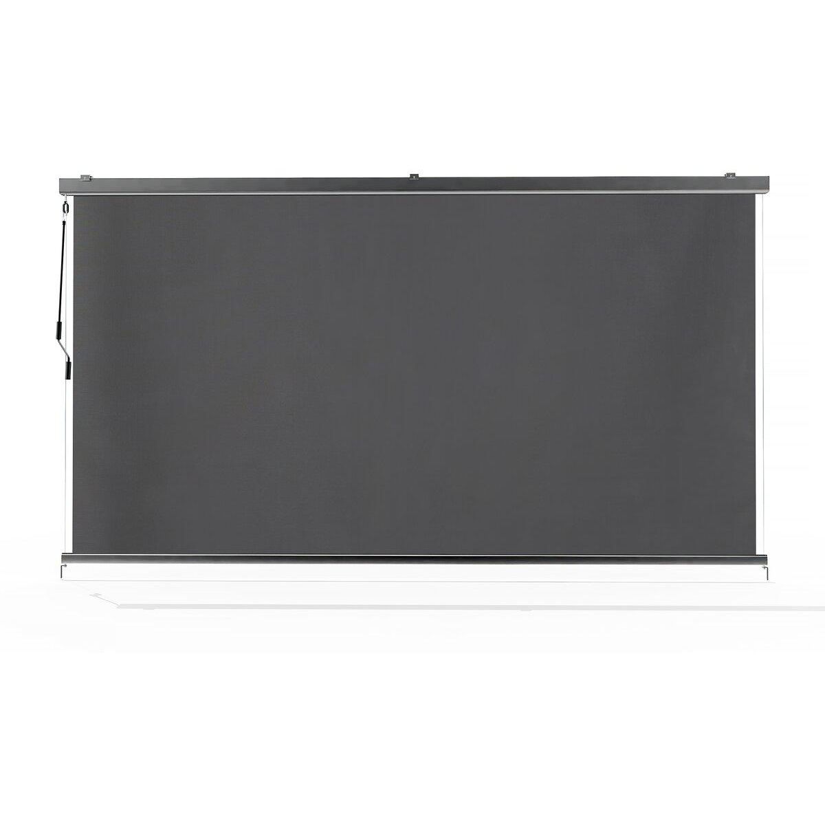 Habitat et Jardin Store pergola bioclimatique - 367 x 208 cm - Gris anthracite