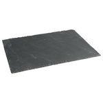 SECRET DE GOURMET Assiette de Présentation  Ardoise  40cm Gris
