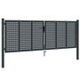 Voir la diapositive 2 : VIDAXL Portail de jardin anthracite 300 x 150 cm acier