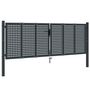 Voir la diapositive 2 : VIDAXL Portail de jardin anthracite 300 x 150 cm acier
