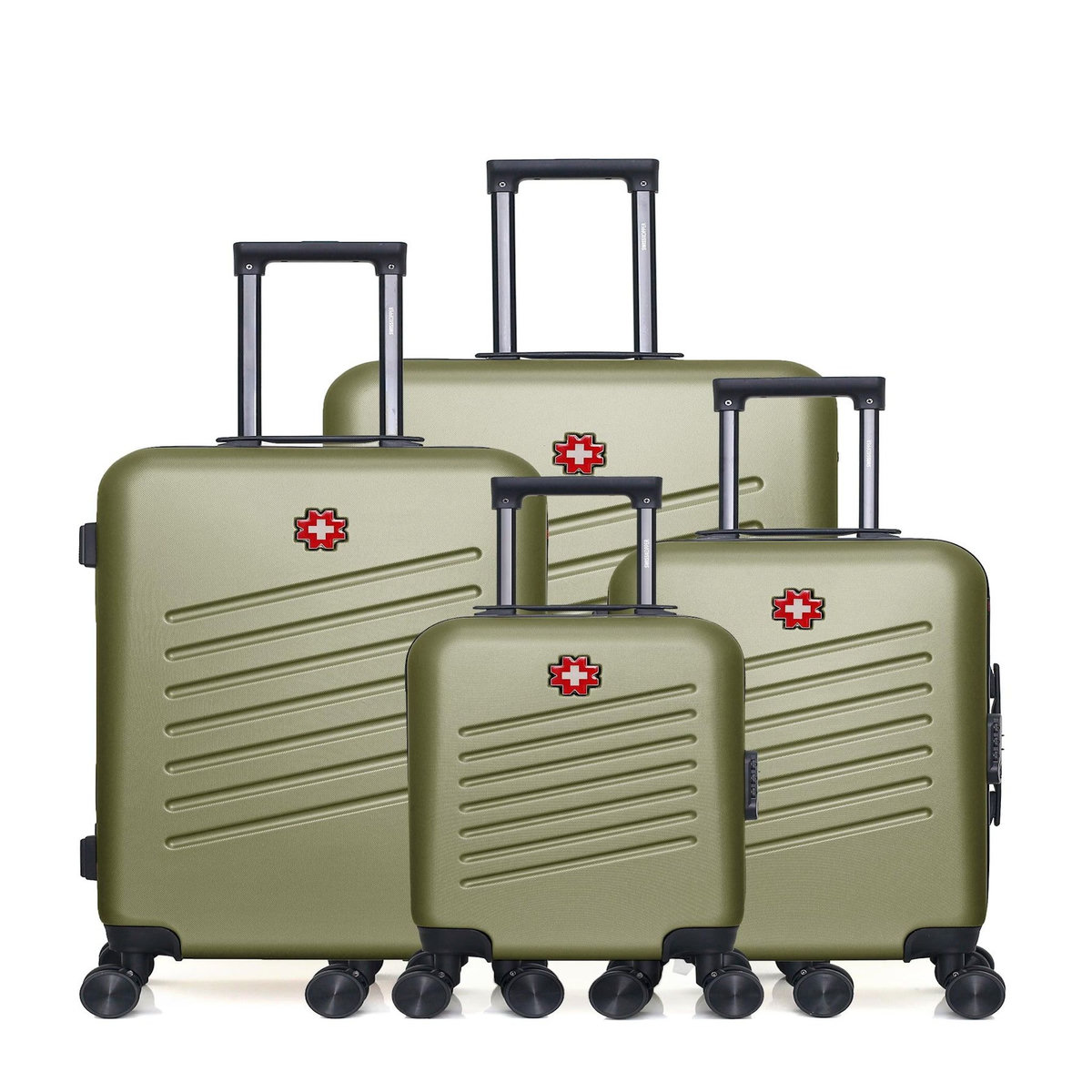 SWISS KOPPER SWISS KOPPER  -  Lot de 4  -  Valise grand format, valise weekend, valise cabine, valise cabine XXS ZURICH