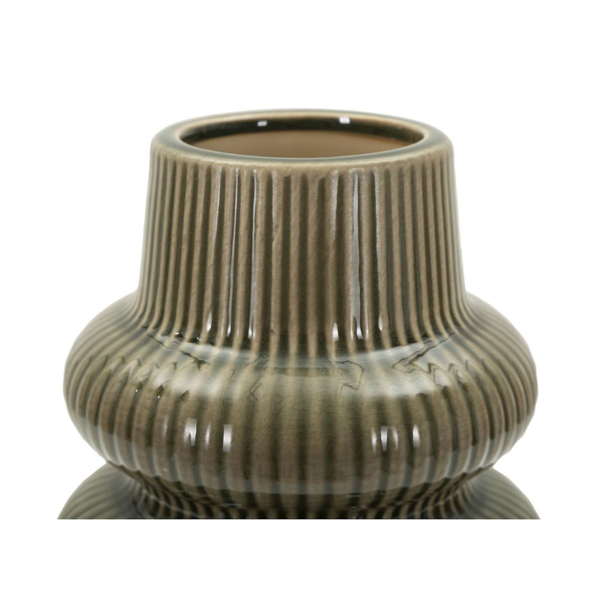 Paris Prix Vase Design en Céramique  Armony  25cm Vert