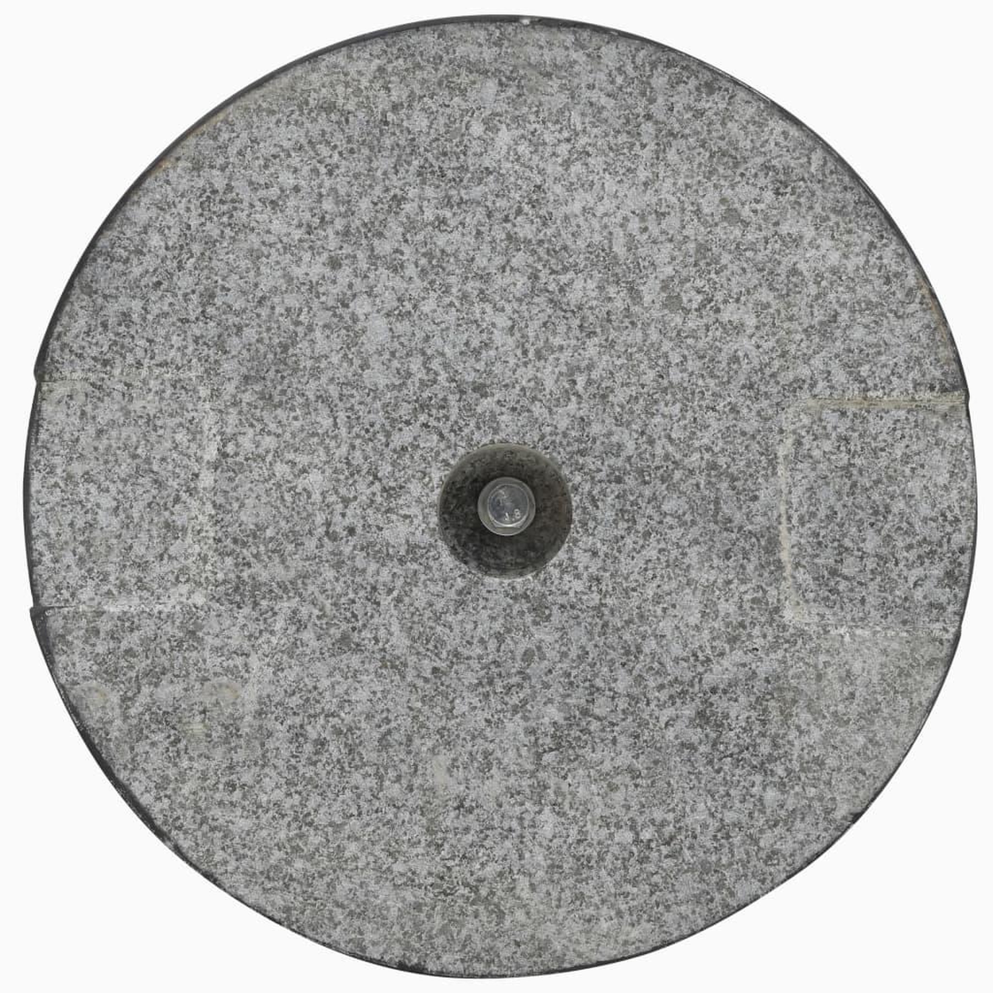 Voir la diapositive 3 : VIDAXL Socle de parasol Granite 20 kg Rond Noir