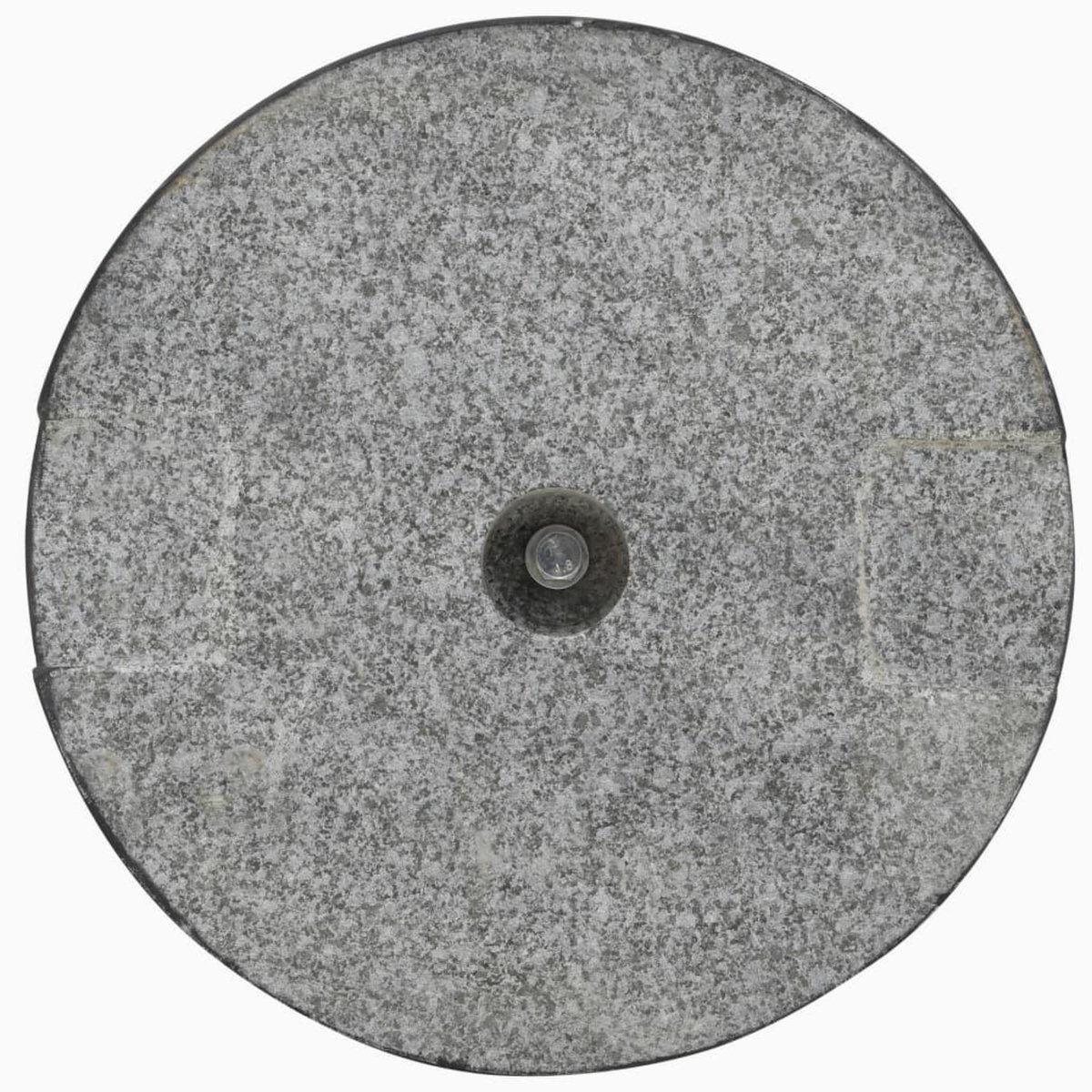 VIDAXL Socle de parasol Granite 20 kg Rond Noir