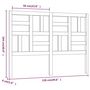 Voir la diapositive 6 : VIDAXL Tete de lit Blanc 126x4x104 cm Bois massif de pin