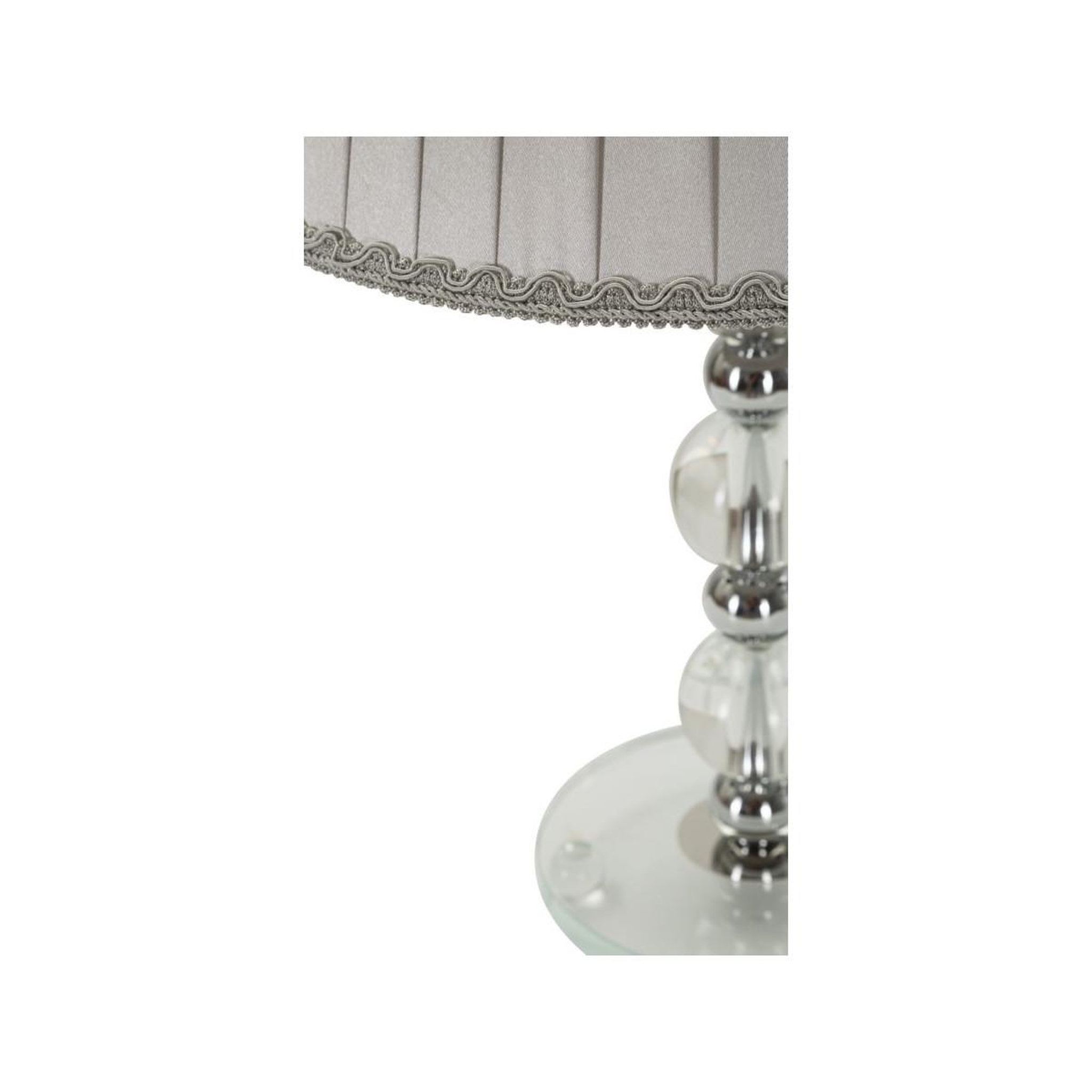 Voir la diapositive 4 : Paris Prix Lampe à poser en métal  tolly  48cm argent