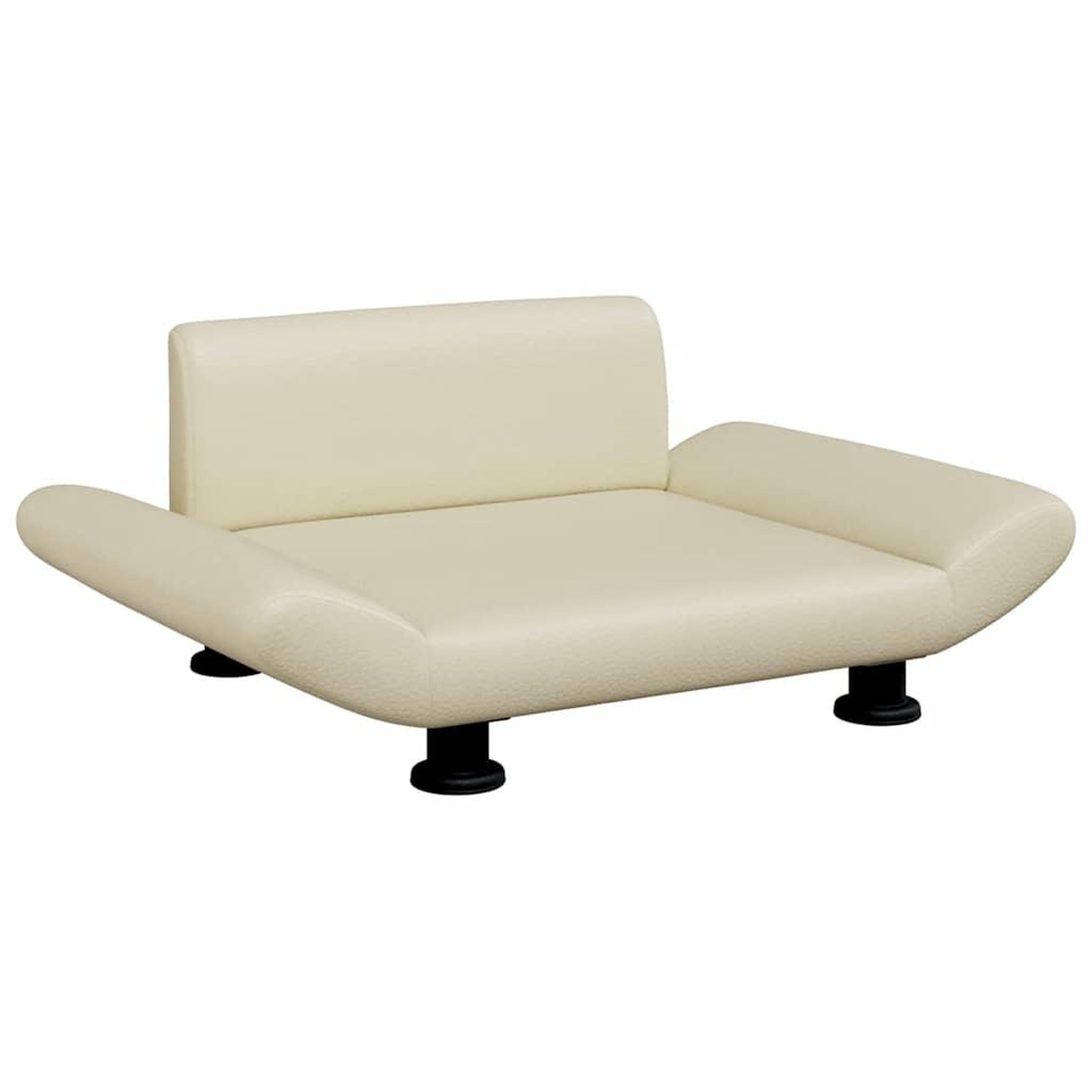 Voir la diapositive 2 : VIDAXL Lit pour chien creme 70x45x28 cm similicuir