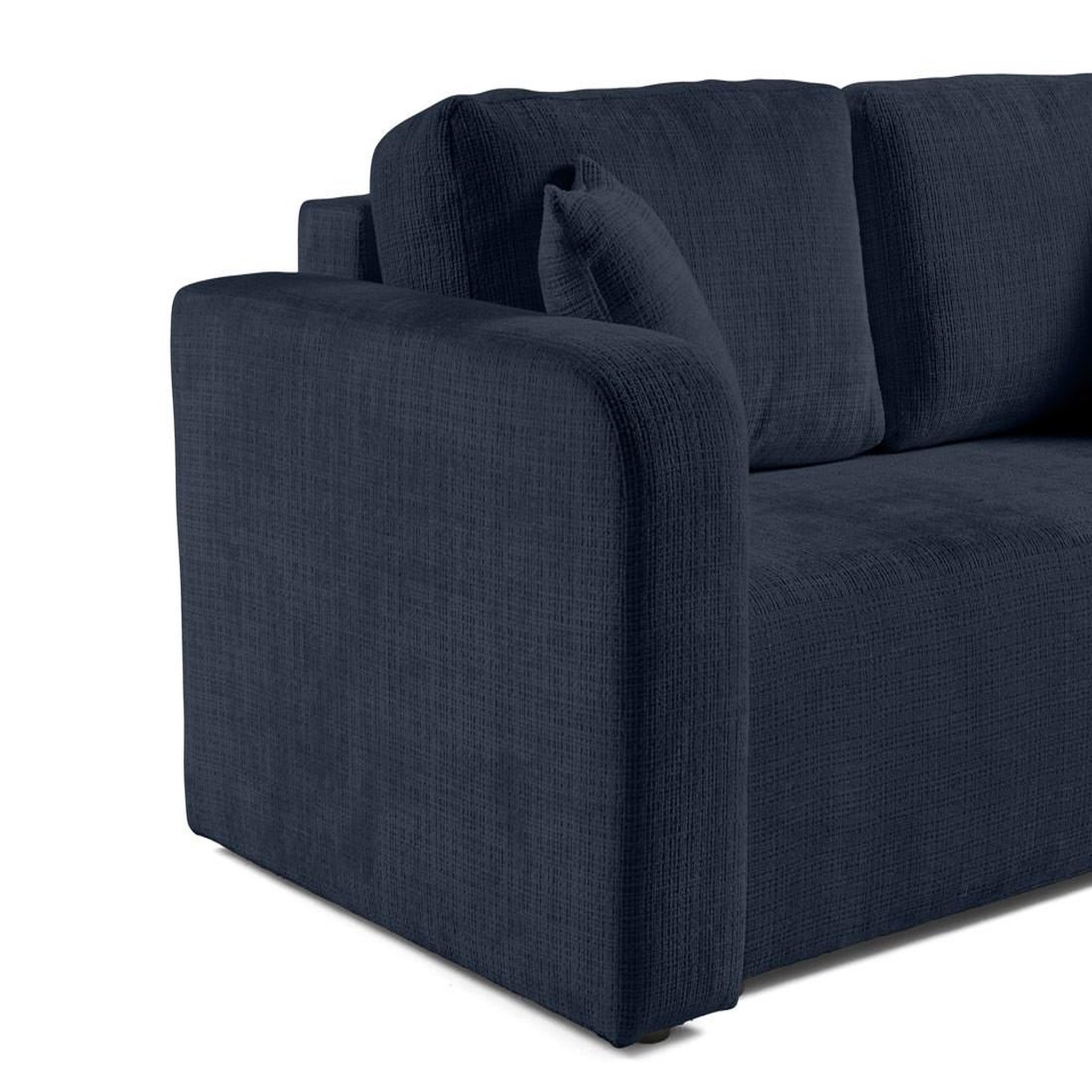 Voir la diapositive 6 : BEST MOBILIER Miro - canapé droit 2 places - en velours texturé