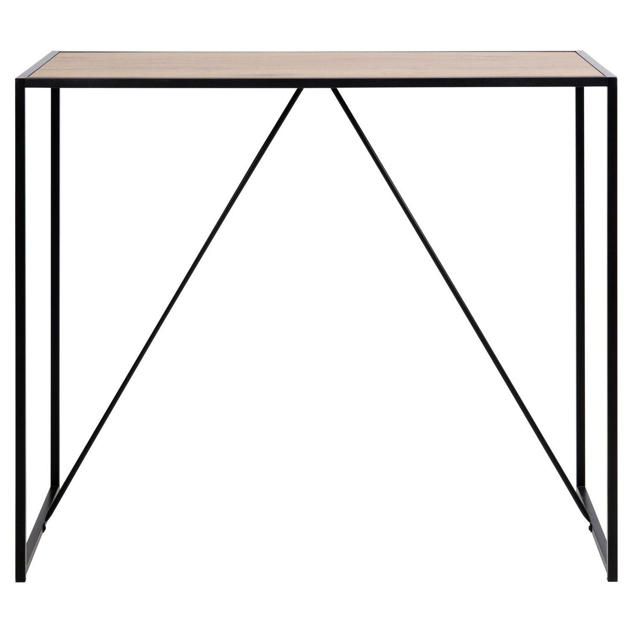 Voir la diapositive 4 : TOILINUX Table de bar haute Sireine en MDF et métal