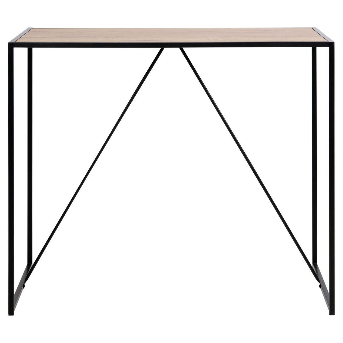 TOILINUX Table de bar haute Sireine en MDF et métal