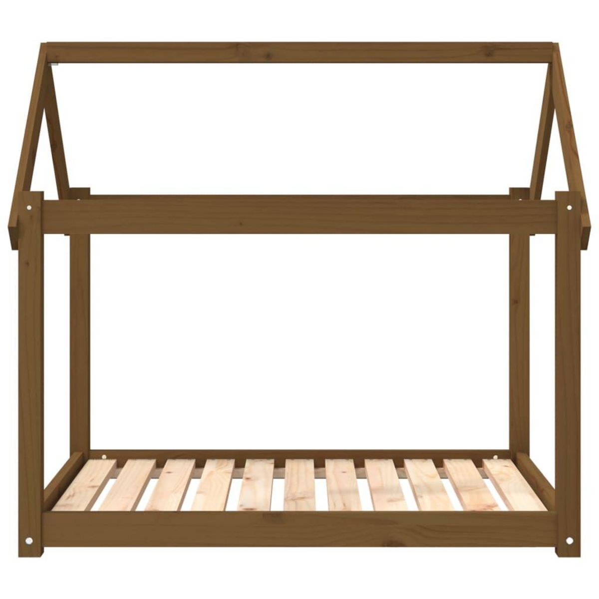 VIDAXL Lit pour chien Marron miel 101x70x90 cm Bois de pin solide