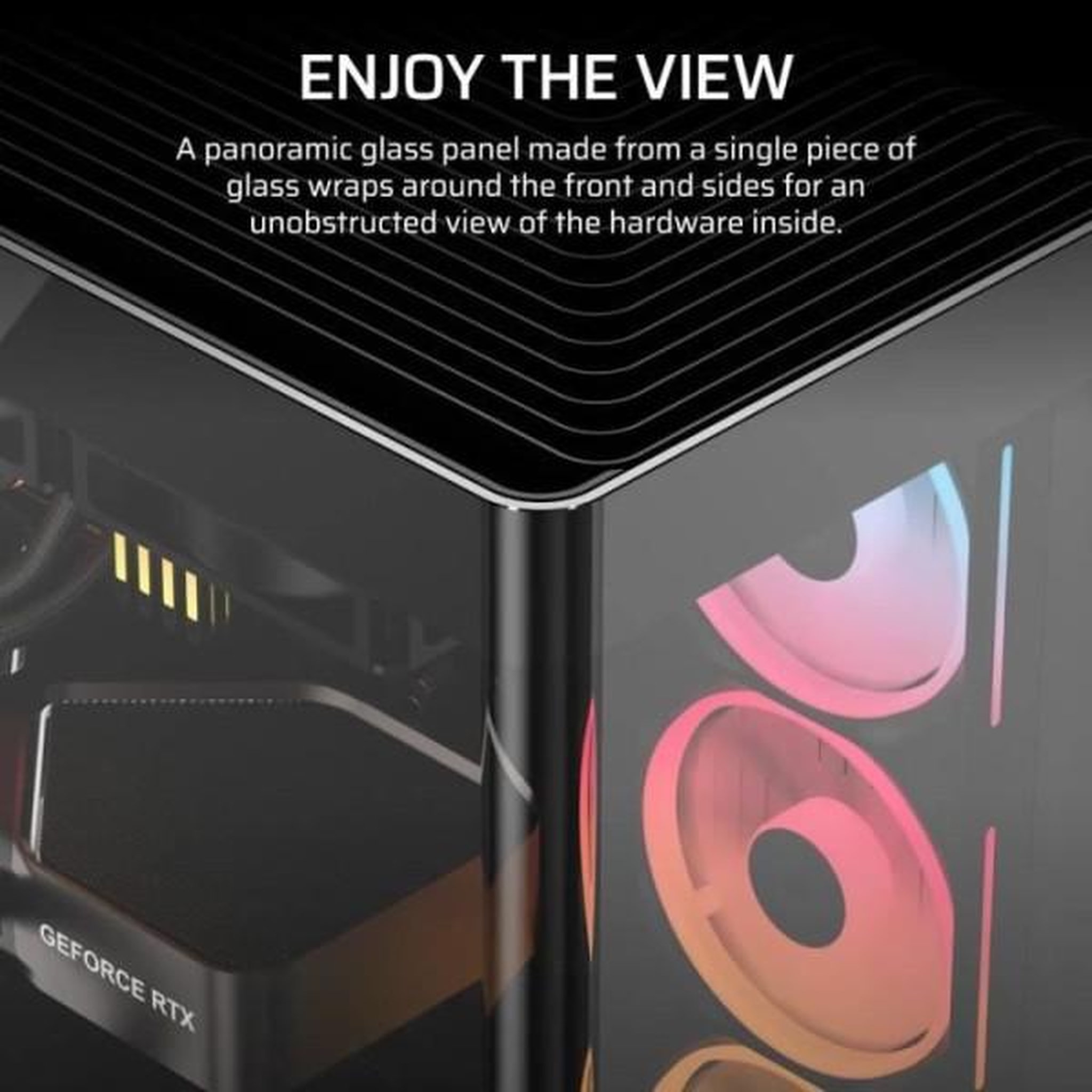 Voir la diapositive 3 : Corsair Boitier pc - corsair - frame 4500x lx-r rgb tempered glass mid-tower - 2 radiateurs - noir
