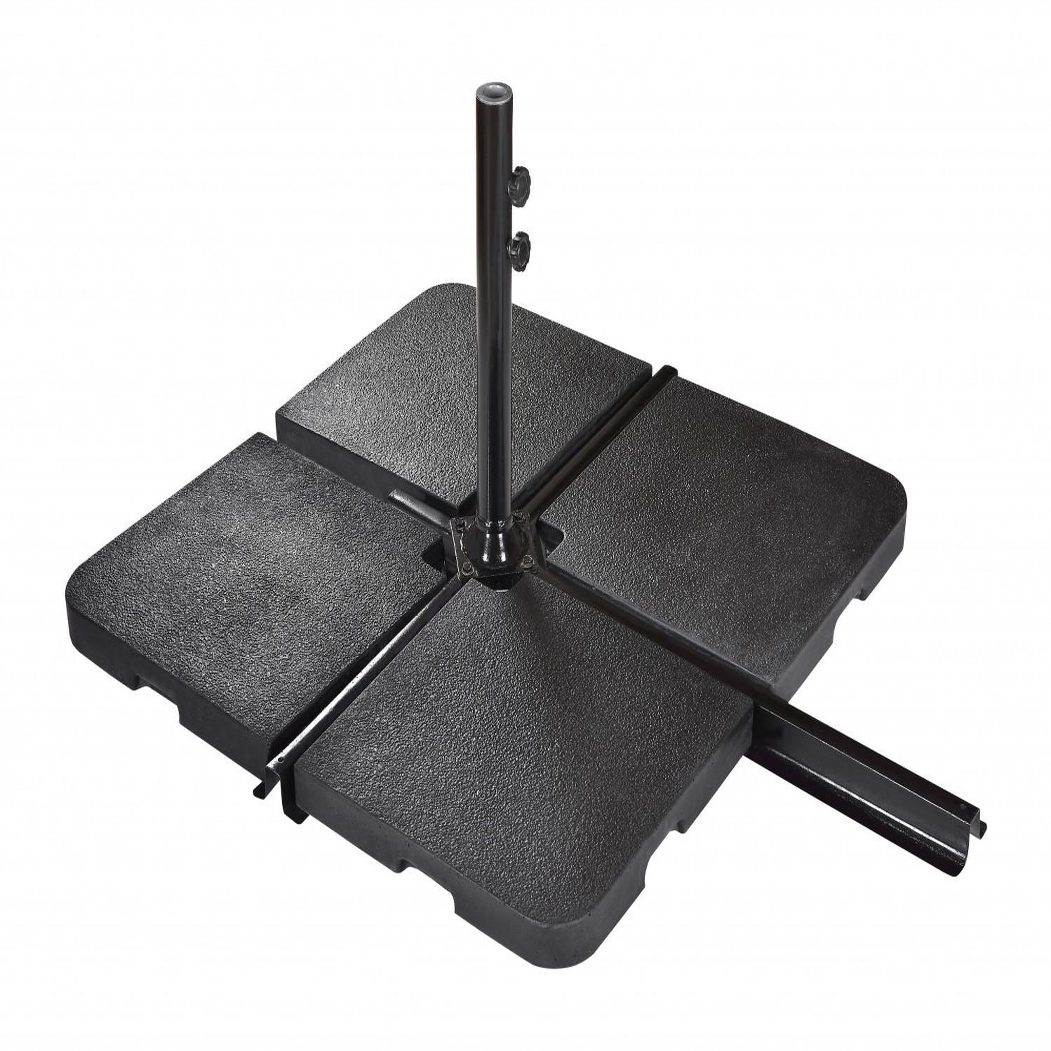 CENTRALE BRICO Dalle pour parasol excentré Seclin ton ardoisé, 22 kg