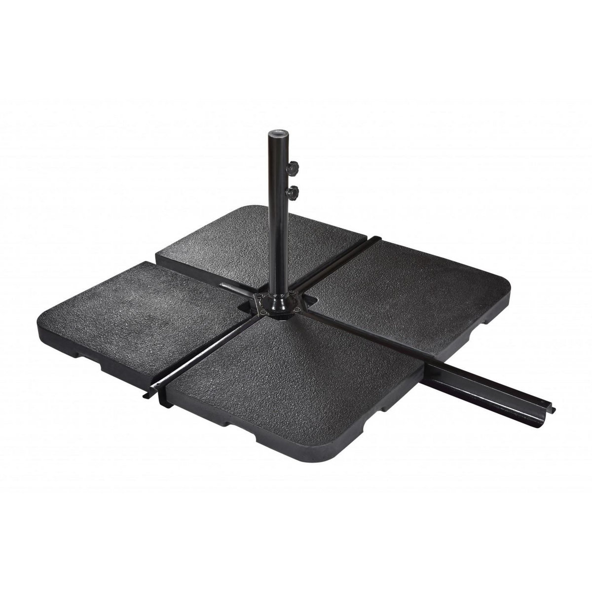 CENTRALE BRICO Dalle pour parasol excentré Seclin ton ardoisé, 22 kg