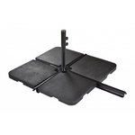 CENTRALE BRICO Dalle pour parasol excentré Seclin ton ardoisé, 22 kg