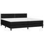Voir la diapositive 3 : VIDAXL Sommier a lattes de lit et matelas et LED Noir 200x200 cm Tissu