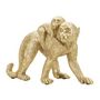 Voir la diapositive 2 : Paris Prix Statuette Déco Mère & Enfant  Singe  29cm Or