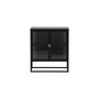 Voir la diapositive 2 : Paris Prix Vitrine 2 Portes Design  Garis  80cm Noir