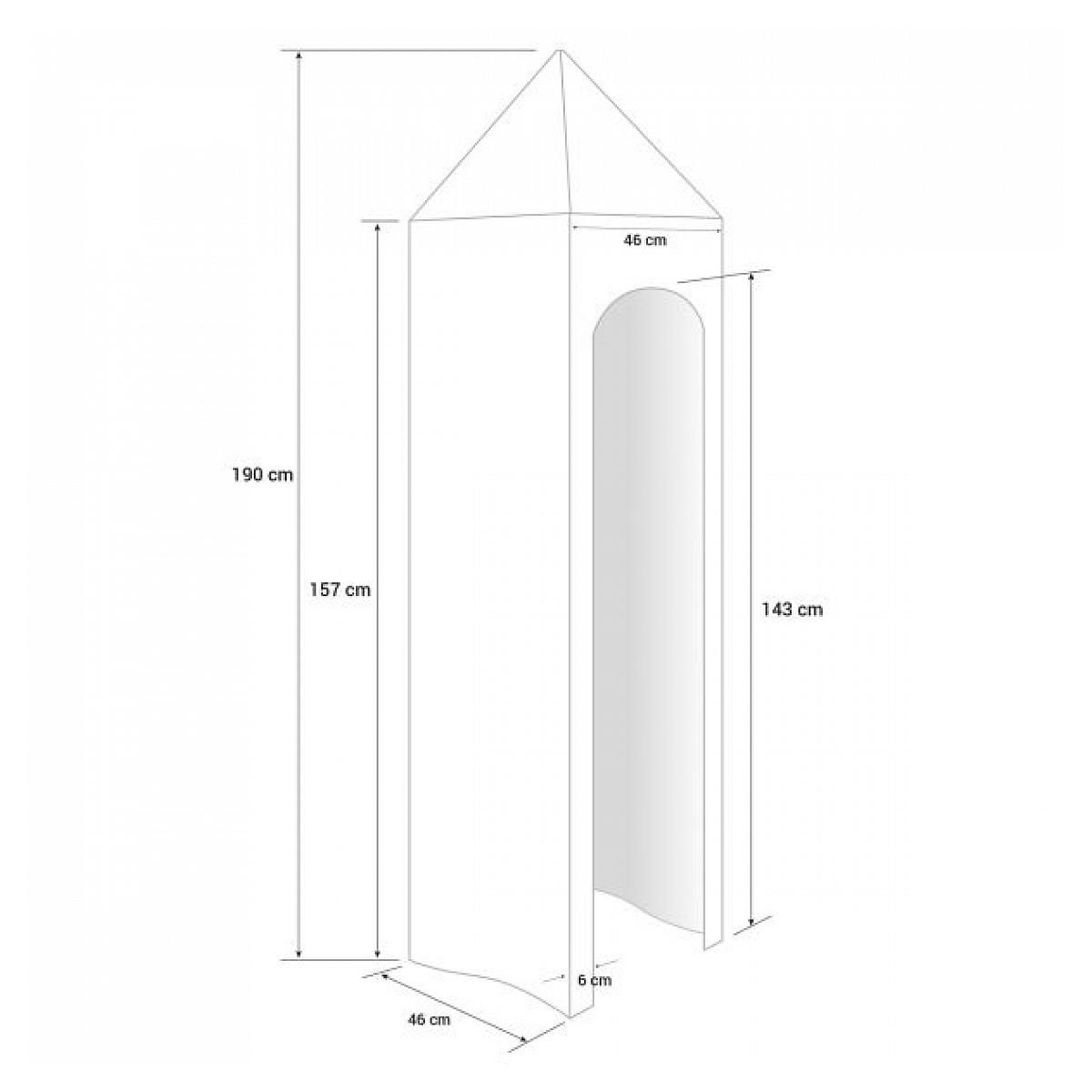 HomeStyle4U Lit Mezzanine Tour Toboggan Bois de Pin