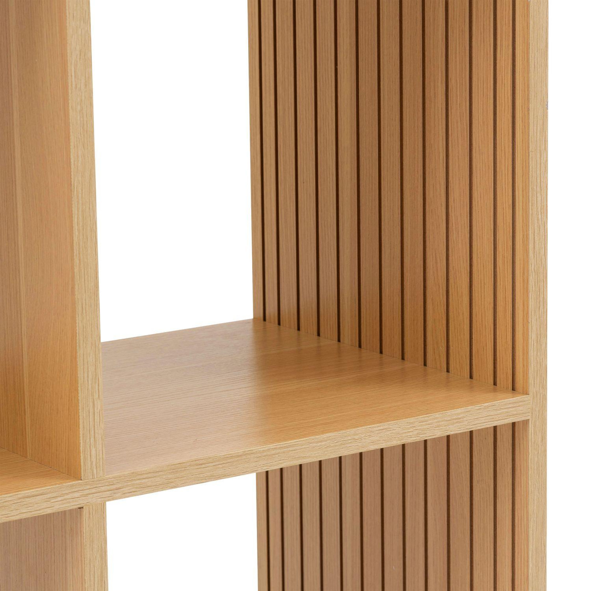 Voir la diapositive 5 : FIVE Étagère 6 cases mix en bois tasso - beige