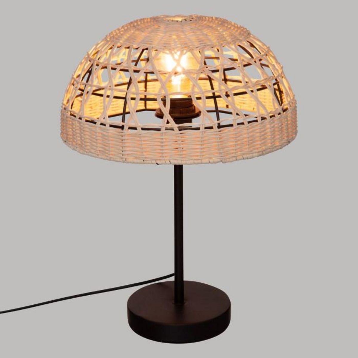 ATMOSPHERA Lampe à Poser en Rotin  Rory  41cm Beige