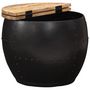 Voir la diapositive 3 : VIDAXL Table basse ronde 53x43 cm Bois de manguier massif