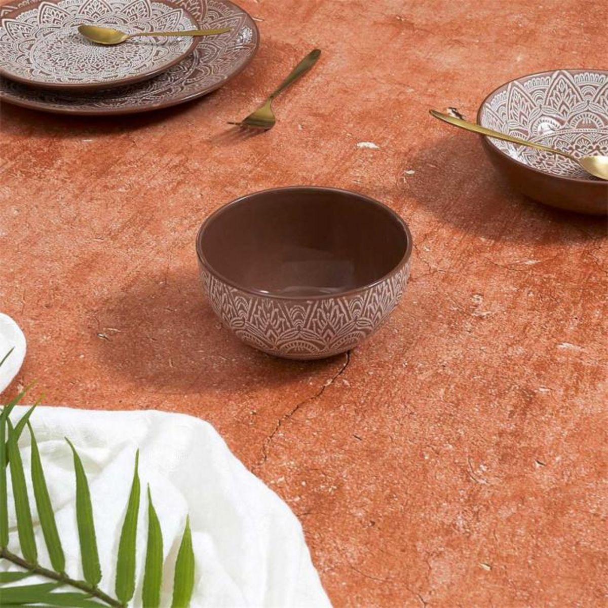 Paris Prix Lot de 6 Bols  Sahara  65cl Terracotta