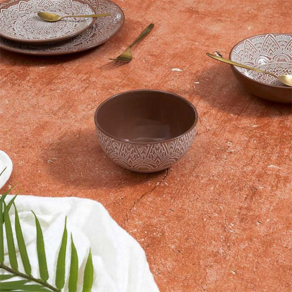 Paris Prix Lot de 6 Bols  Sahara  65cl Terracotta