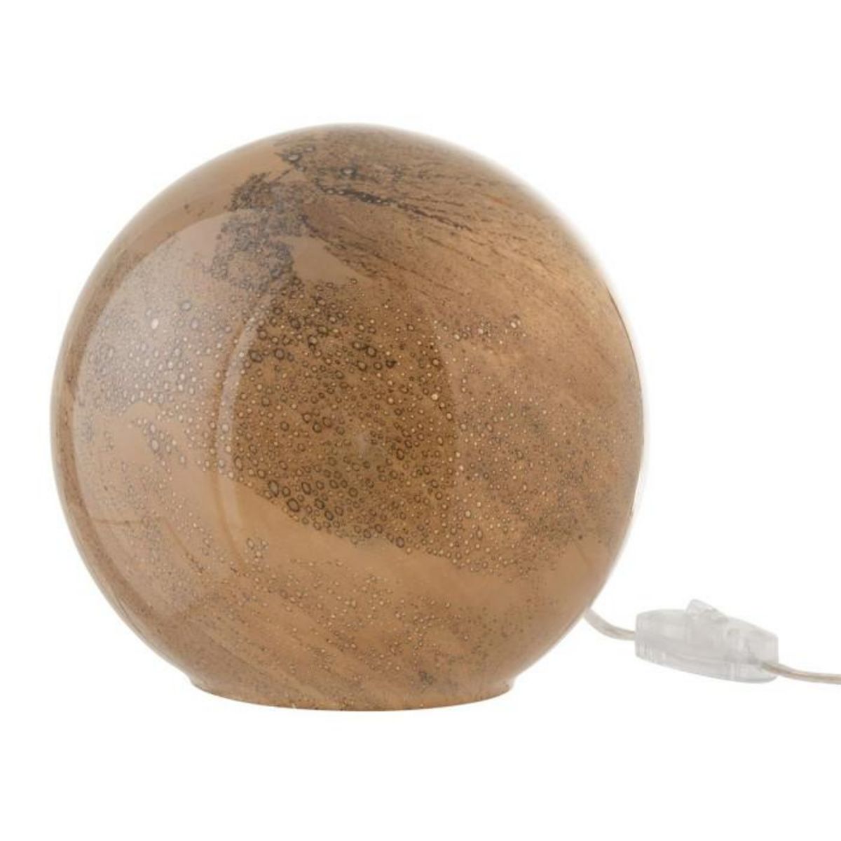 Paris Prix Lampe à Poser en Verre  Dany  22cm Marron