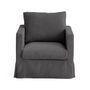 Voir la diapositive 3 : LISA DESIGN Serena - housse en velours côtelé pour fauteuil