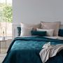 Voir la diapositive 2 : ATMOSPHERA Dessus de lit velours 240x260 Feuille canard