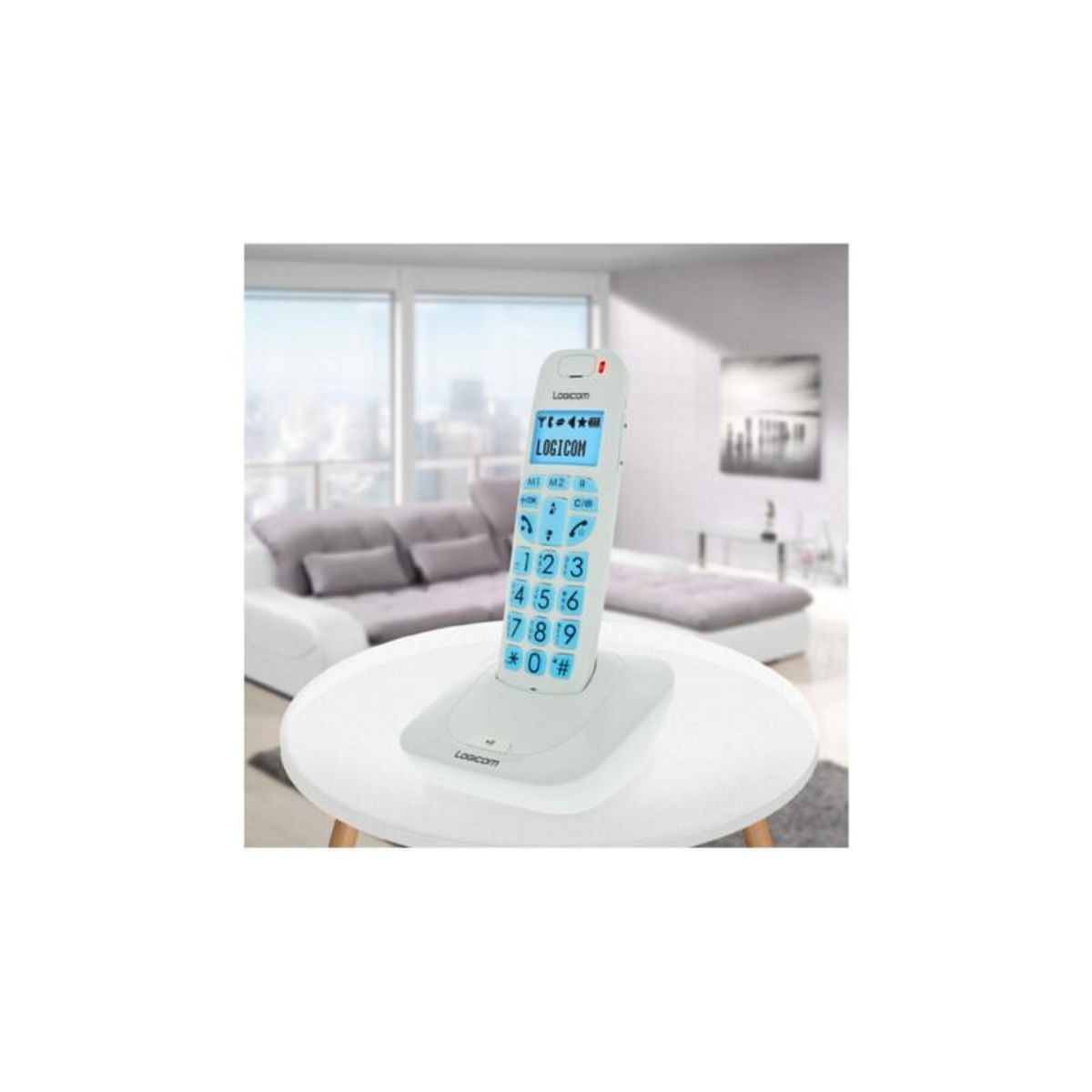 Logicom Téléphone sans fil Logicom Confort 150 Blanc