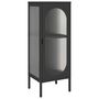Voir la diapositive 2 : VIDAXL Buffet noir 40x35x105 cm verre et acier