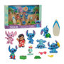 Voir la diapositive 2 : Figurines et accessoires - LICENCE /STITCH - Coffret Deluxe - 13 figurines et accessoires, Stitch dans 5 poses, planche de surf