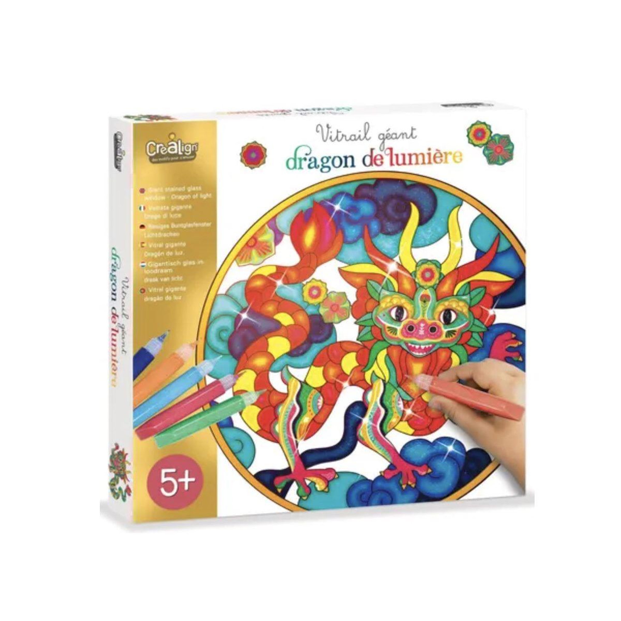 CREALIGN Kit de vitrail geant - Dragon