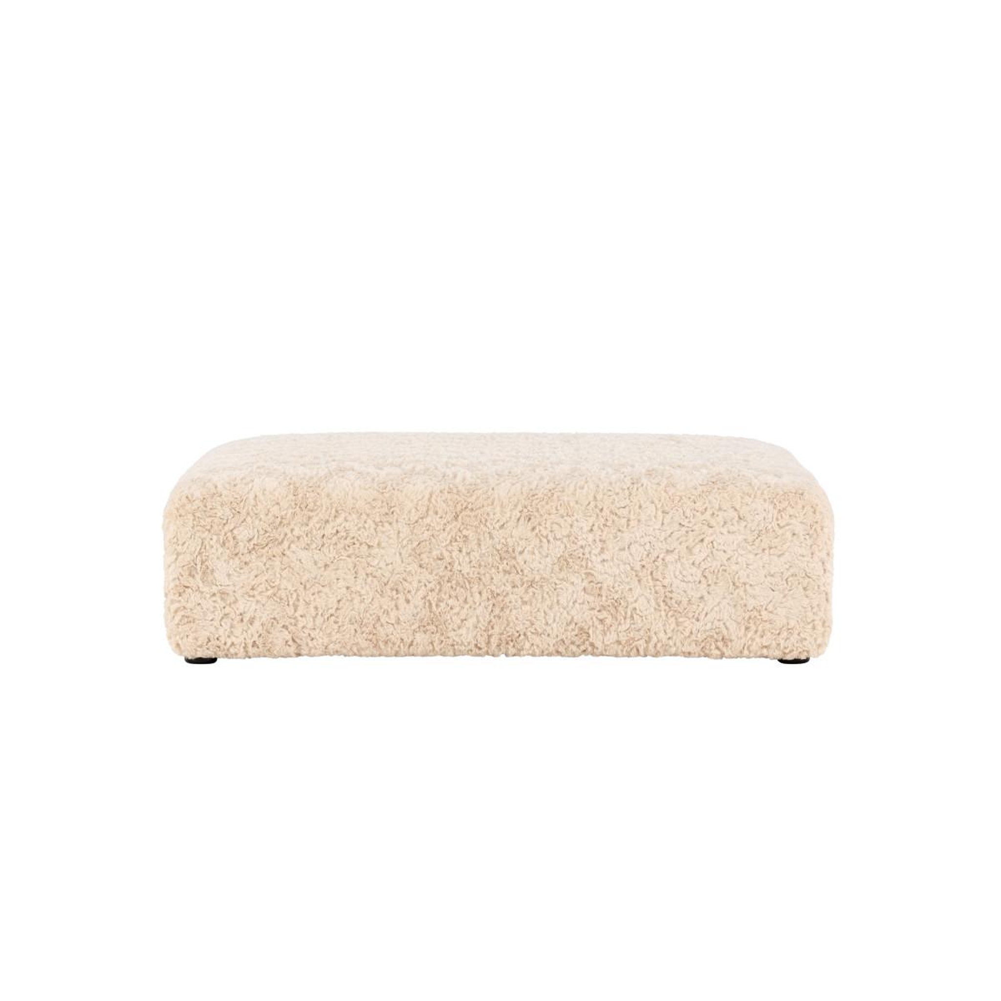 Voir la diapositive 2 : Paris Prix Pouf xl effet fourrure  frankie  100cm beige
