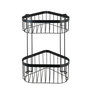 Voir la diapositive 3 : Wenko Etagère d'angle murale de douche indus Classic - L. 23 x H. 33 cm - Noir