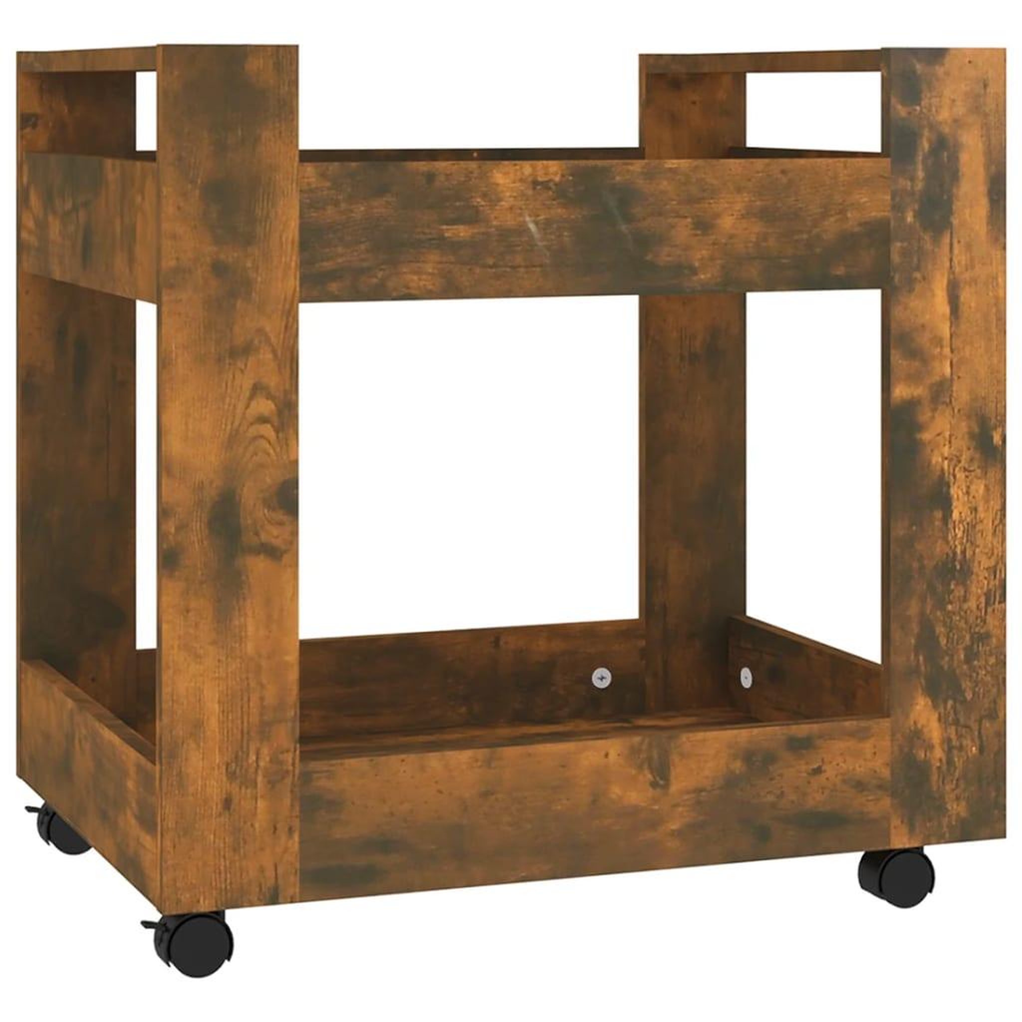 Voir la diapositive 2 : VIDAXL Chariot de bureau Chene fume 60x45x60 cm Bois d'ingenierie