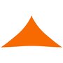 VIDAXL Voile de parasol Tissu Oxford triangulaire 3,5x3,5x4,9 m Orange