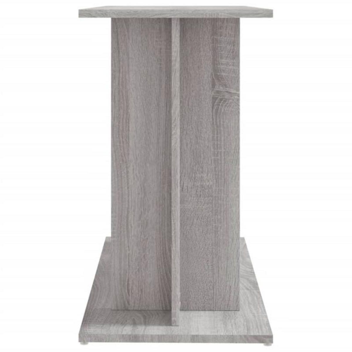 VIDAXL Support pour aquarium sonoma gris 80x35x60 cm bois d ingénierie
