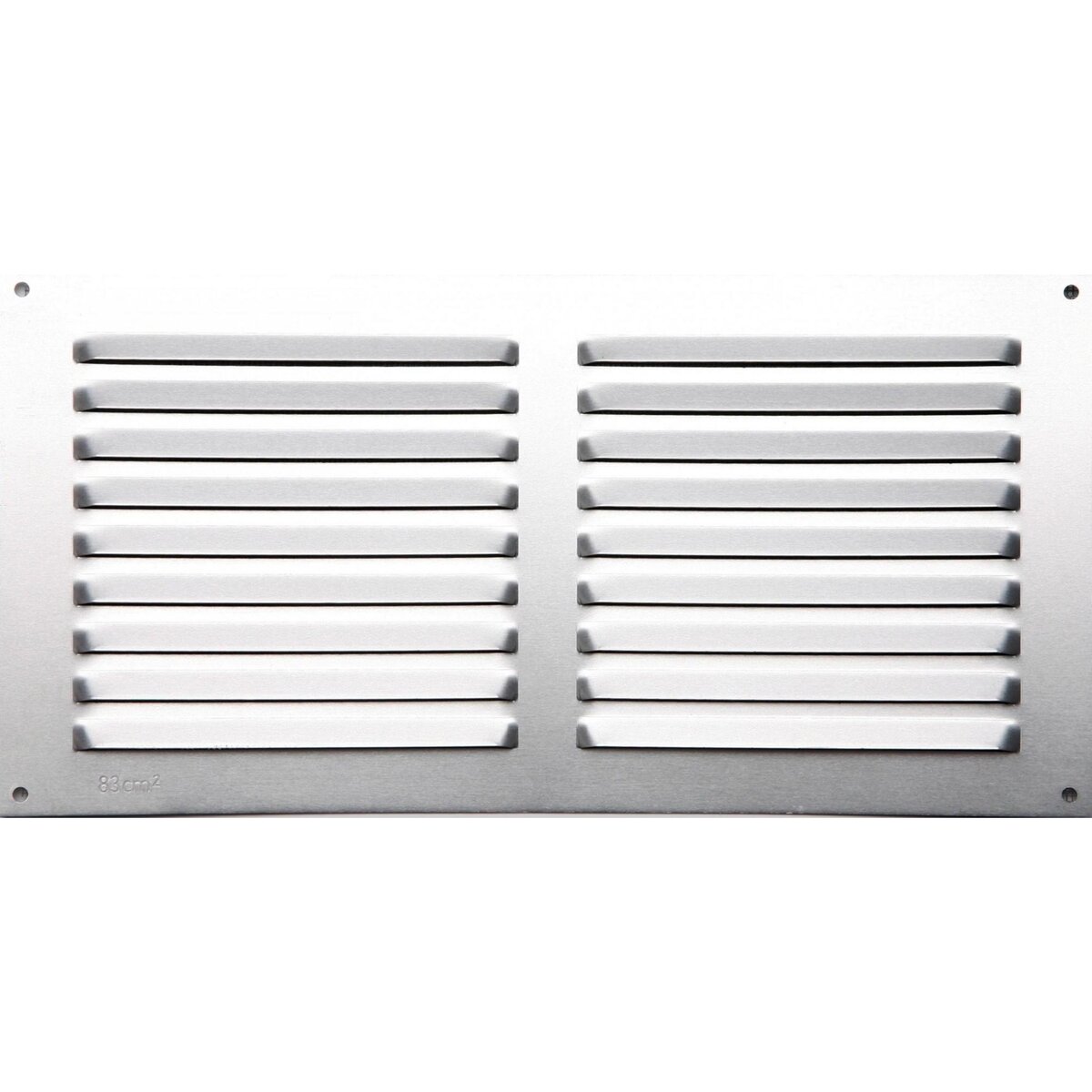 CENTRALE BRICO Grille d'aération aluminium anodisé, L.15 x l.30 cm