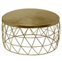 Voir la diapositive 1 : Paris Prix Table Basse Ronde Métal  Mora  73cm Or