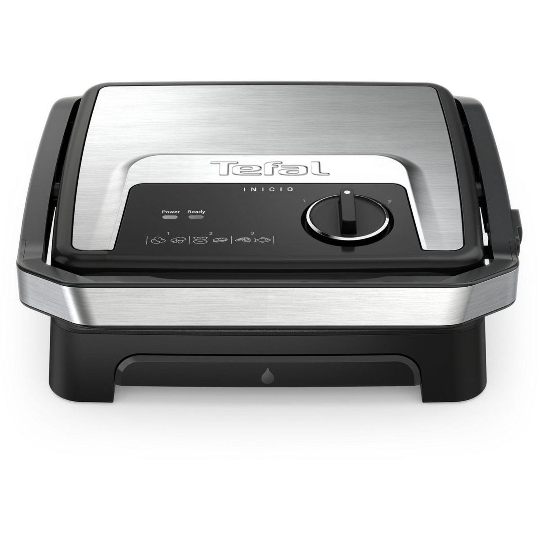 Voir la diapositive 2 : TEFAL Grille-viande GC272D10 inox noir à poser, 29x26 cm